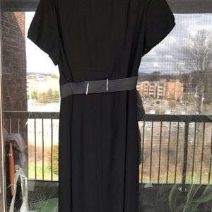 Avenue Studio Ruffle Front Dress Belted Waist Size 18